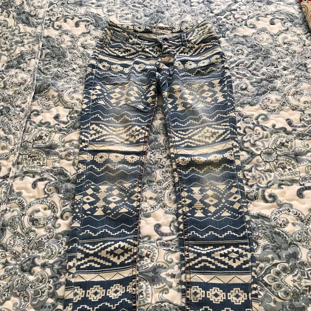 Aztec Pattern Jeans